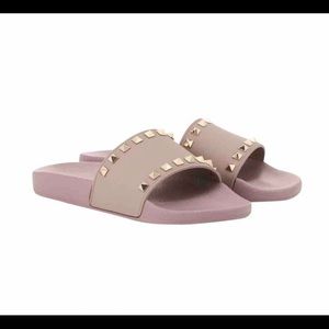Authentic Valentino Garavani Rockstud Slide Sandal